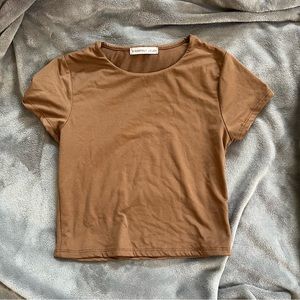 Sincerely Jules solid brown top size S
